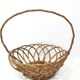 Corbeille fruits rotin vintage, 1960