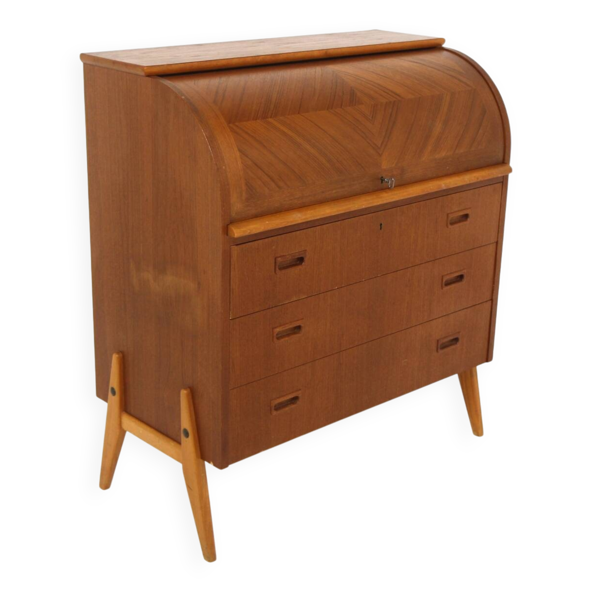 Secrétaire scandinave en teck, Suède, 1960