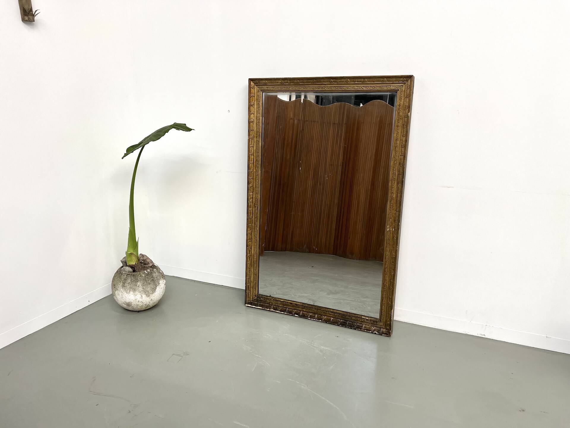 Miroir ancien doré, vers 1900