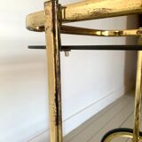 Golden dessert on wheels