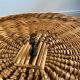 Rattan coffee table by Roberto Mango, Italy 1950s