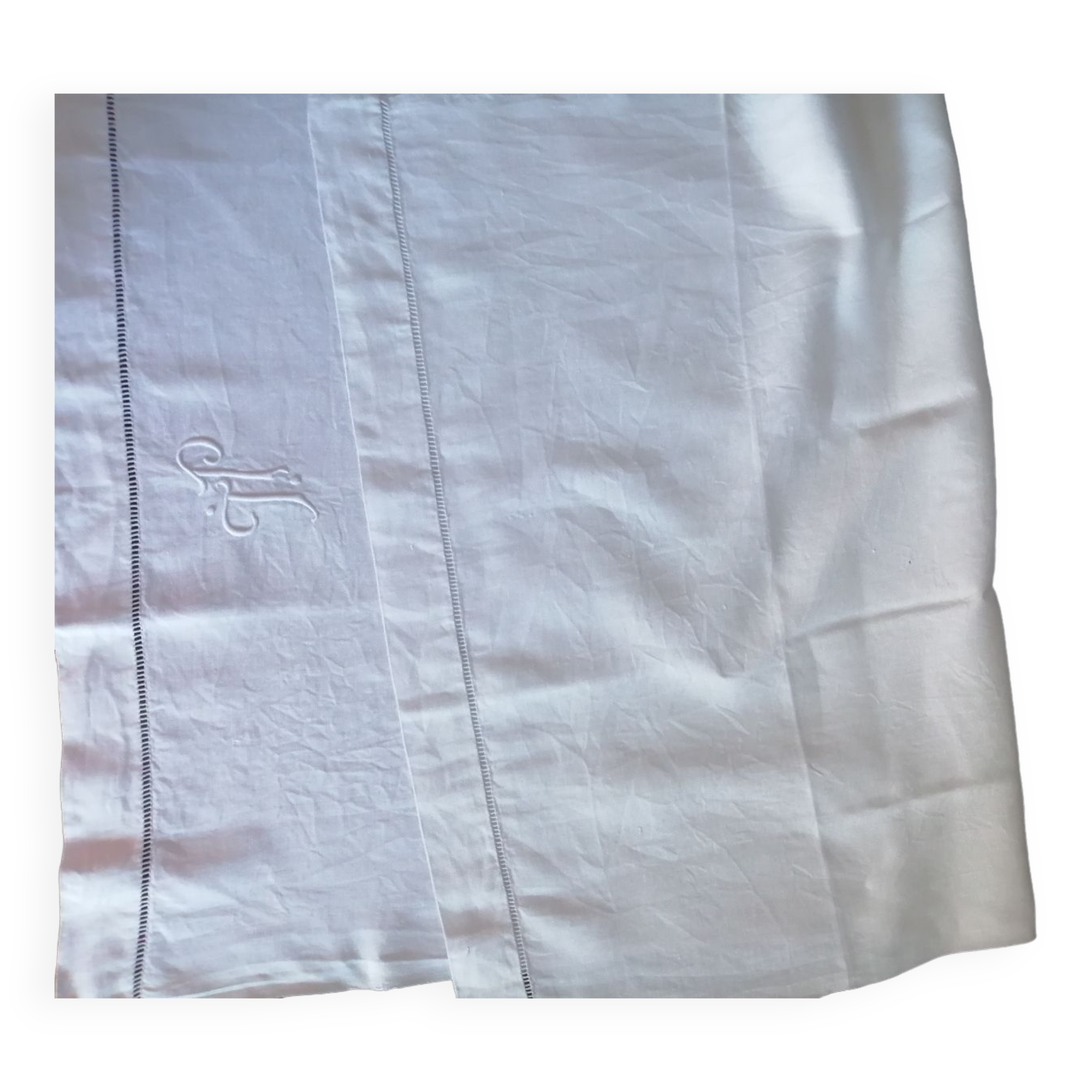 Lot de 6 serviettes anciennes brodées