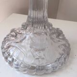 Antique pair of Portieux crystal candlesticks, 19th century