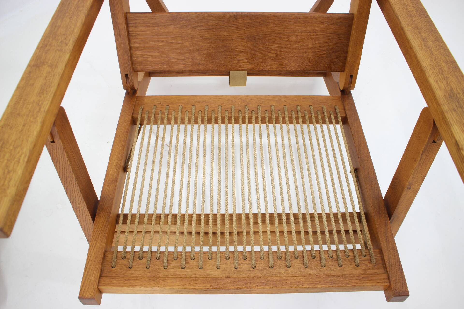 Hans J. Wegner Oak Reclining Lounge Chair Model AP71, Denmark 1968