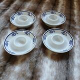 4 White Square Egg Cups