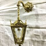 Lanterne en bronze à verres étoilés