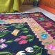 Tapis Oltenian floral, tissé à la main, Roumanie