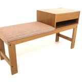 Scandinavian oak telephone bench, Sweden, 1960