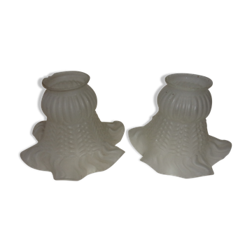 2 tulip lampshades