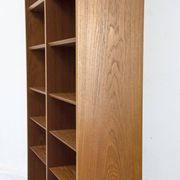 Large vintage teak bookshelf by Hundevad & Co., 1960s