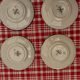 4 plates Nevers montagnon early XXth
