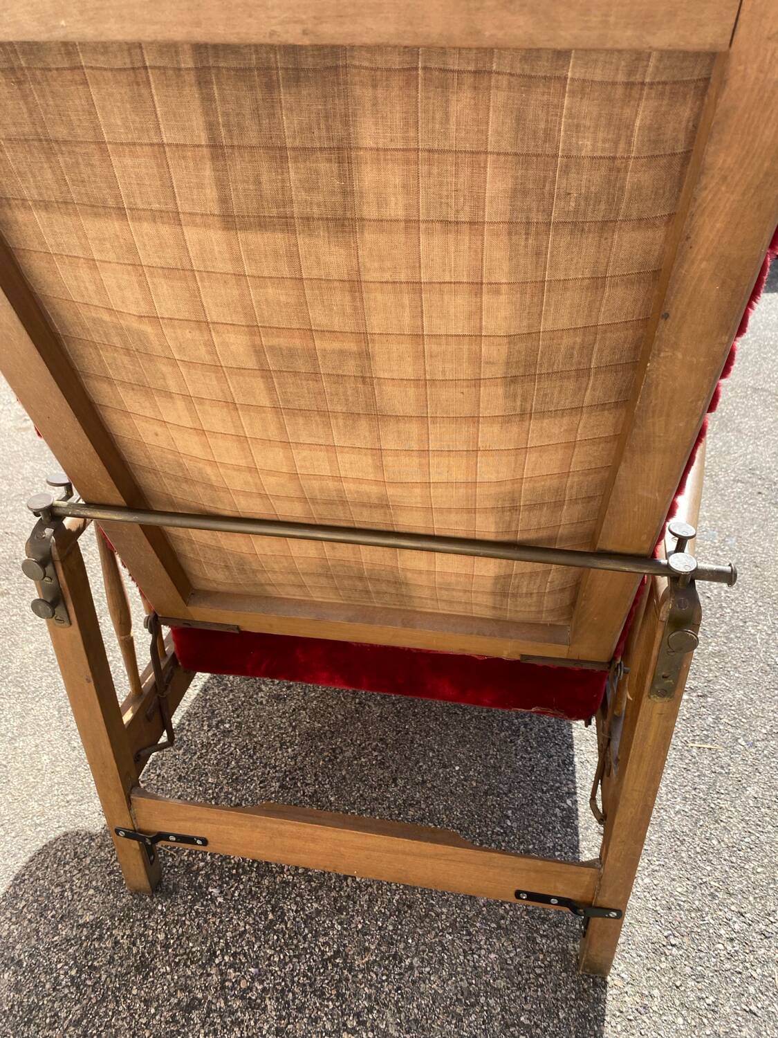 Morris velvet armchair