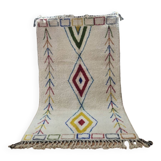 Handmade wool Berber rug 250x150 cm