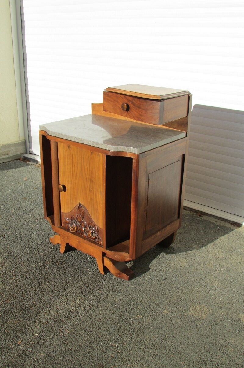 Bedside , nightstand, piece of Art Deco sofa , 1930s