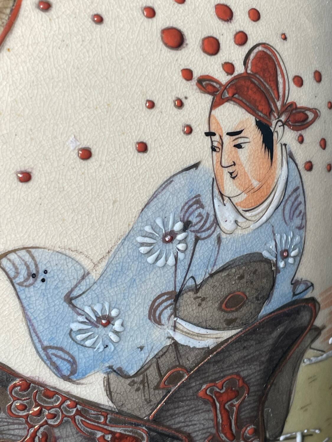 Large Japanese Satsuma vase 46cm