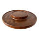 Large rotating teak platter Denmark Digsmed 1970