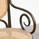 Ensemble de 2 chaises vintage originales design Thonet modèle Long John avec accoudoirs.