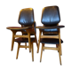 4 Art Deco chairs attributed to Selmersheim Paris, circa 1930.