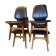 4 Art Deco chairs attributed to Selmersheim Paris, circa 1930.