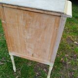 Antique Louis XVI style chest of drawers with marble top