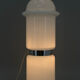 White glass floor lamp, czechoslovakia, 1970s
