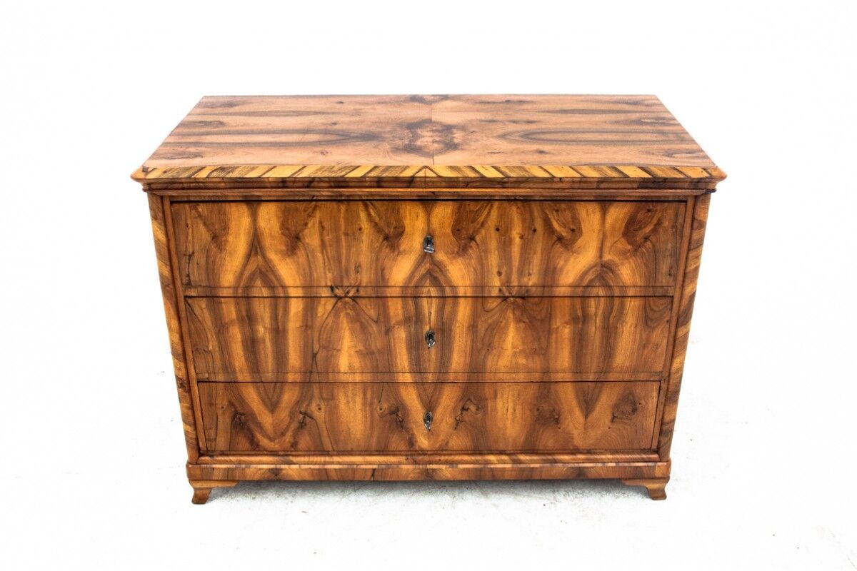 Antique chest of drawers, northern europe, around 1850, after renovation