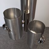 Space Age 3-light pipe chandelier, 1960s-70s