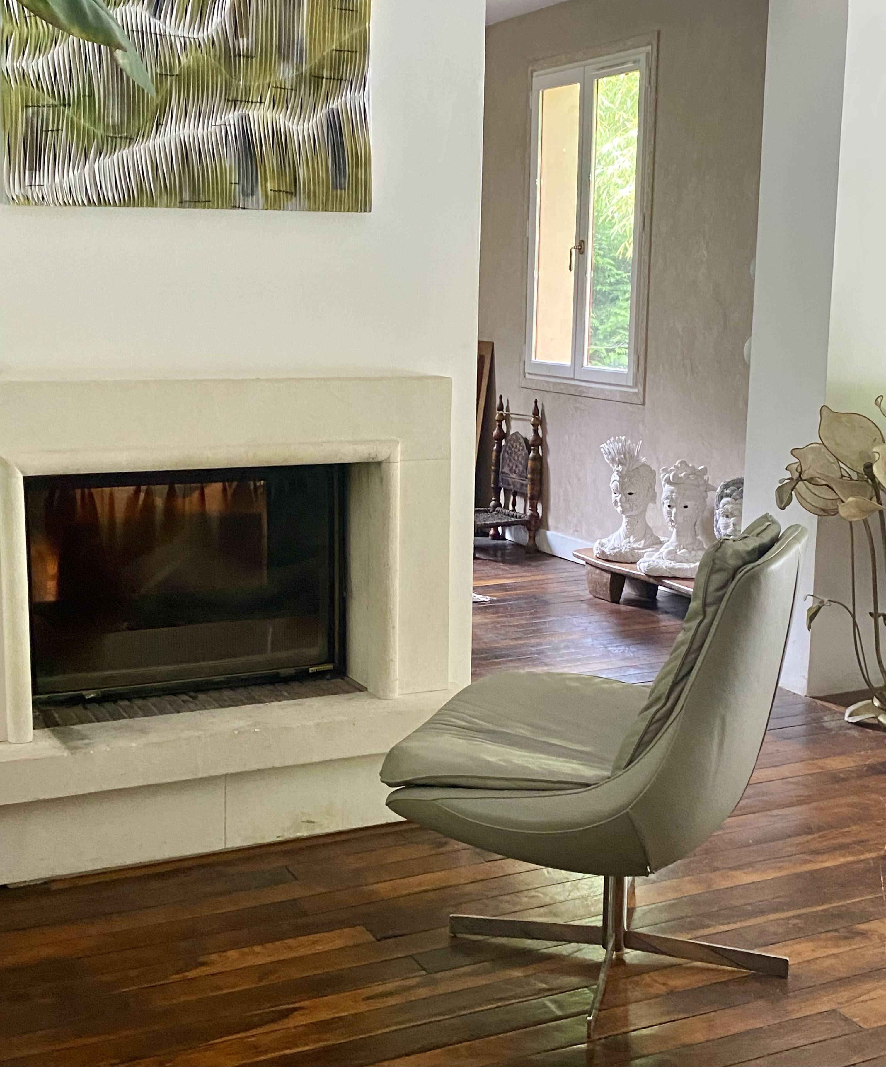 Fauteuil design vintage daya bontempi italie.