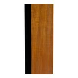 Set of 2 DeCoene Minimalist Daybeds — Natural Wood & Black Metal Mesh with Brass Trim