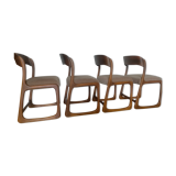 Scandinavian baumann sleigh chairs