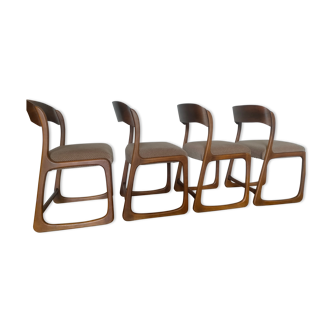 Scandinavian baumann sleigh chairs