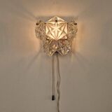 Rare Midcentury Glass Wall Lamp in Style of Kinkeldey, 1960s.