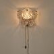 Rare Midcentury Glass Wall Lamp in Style of Kinkeldey, 1960s.