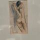 Swedish Watercolour on Paper “Nude Study” by Helge W. Högbom