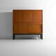 Vintage bar cabinet with brass details, Belgium 1960s