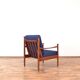Fauteuil de salon danois du milieu du siècle, années 1960.