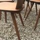 Set of 6 vintage brutalist chairs 1960-1980