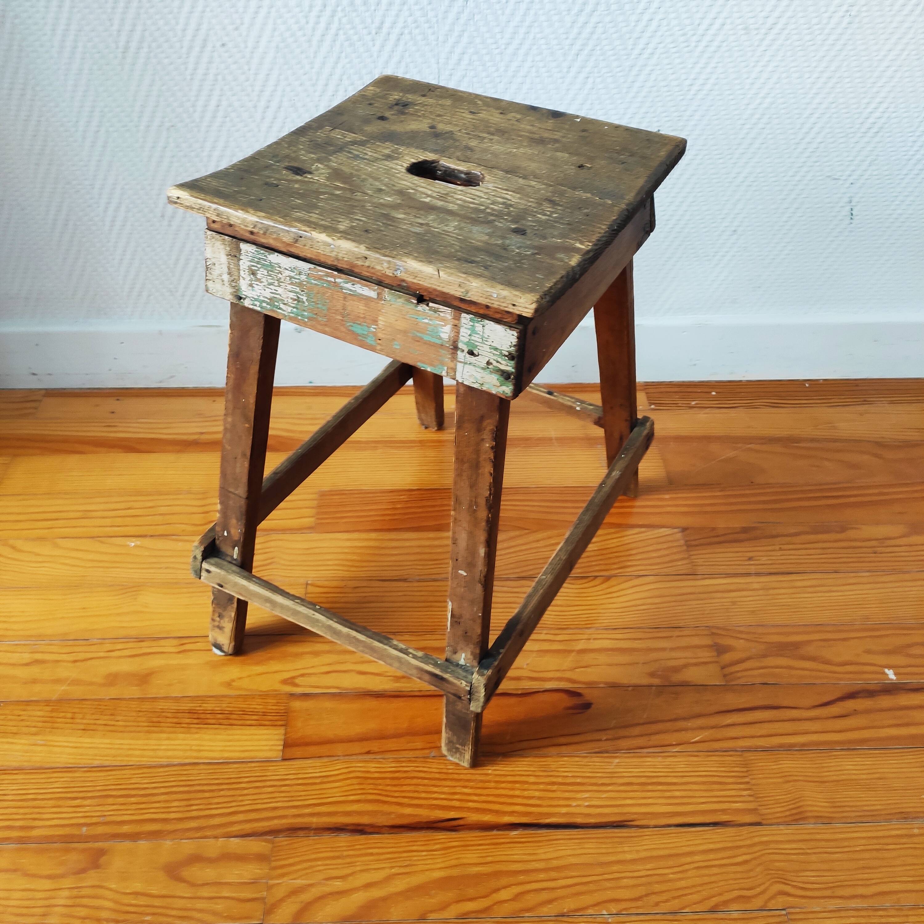Old workshop stool