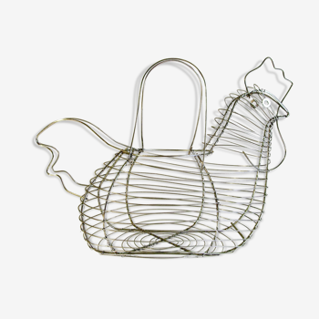 Egg basket made of chrome thread