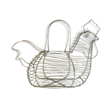 Egg basket made of chrome thread