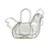 Egg basket made of chrome thread