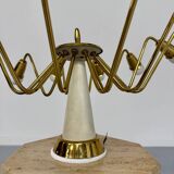 Antique 12-light Sputnik spider pendant lamp from the 60s