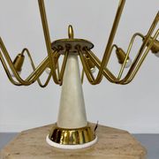 Antique 12-light Sputnik spider pendant lamp from the 60s