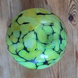 Vase verre soufflé bi couleurs