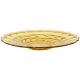 Art Deco Fruit Bowl Amber Pressed Glass Fait en Belgique