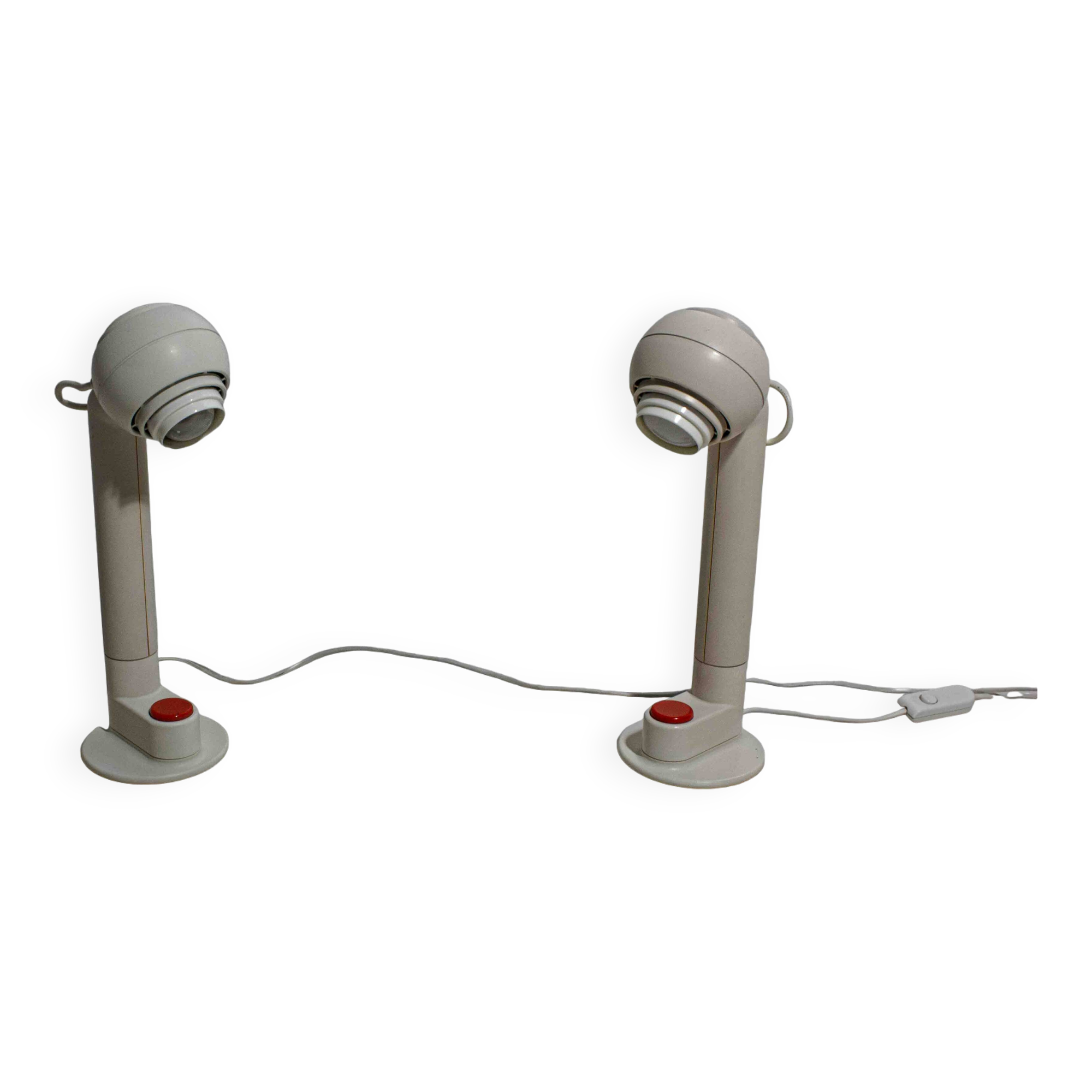 Set of space age Osram desk lamps by Schlagheck, 1977