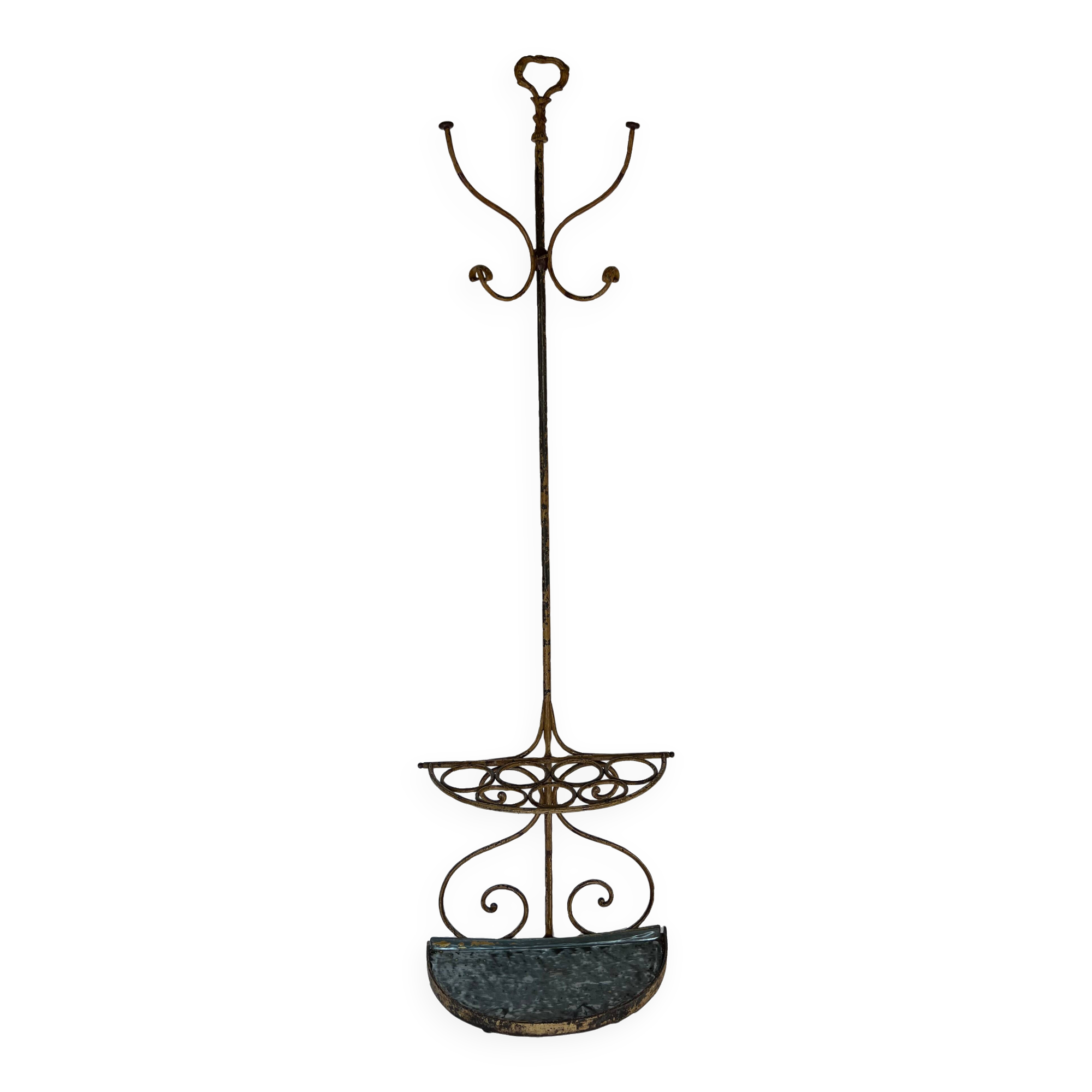 Porte-manteau et porte-parapluie en fonte des années 30 - Style Art Déco