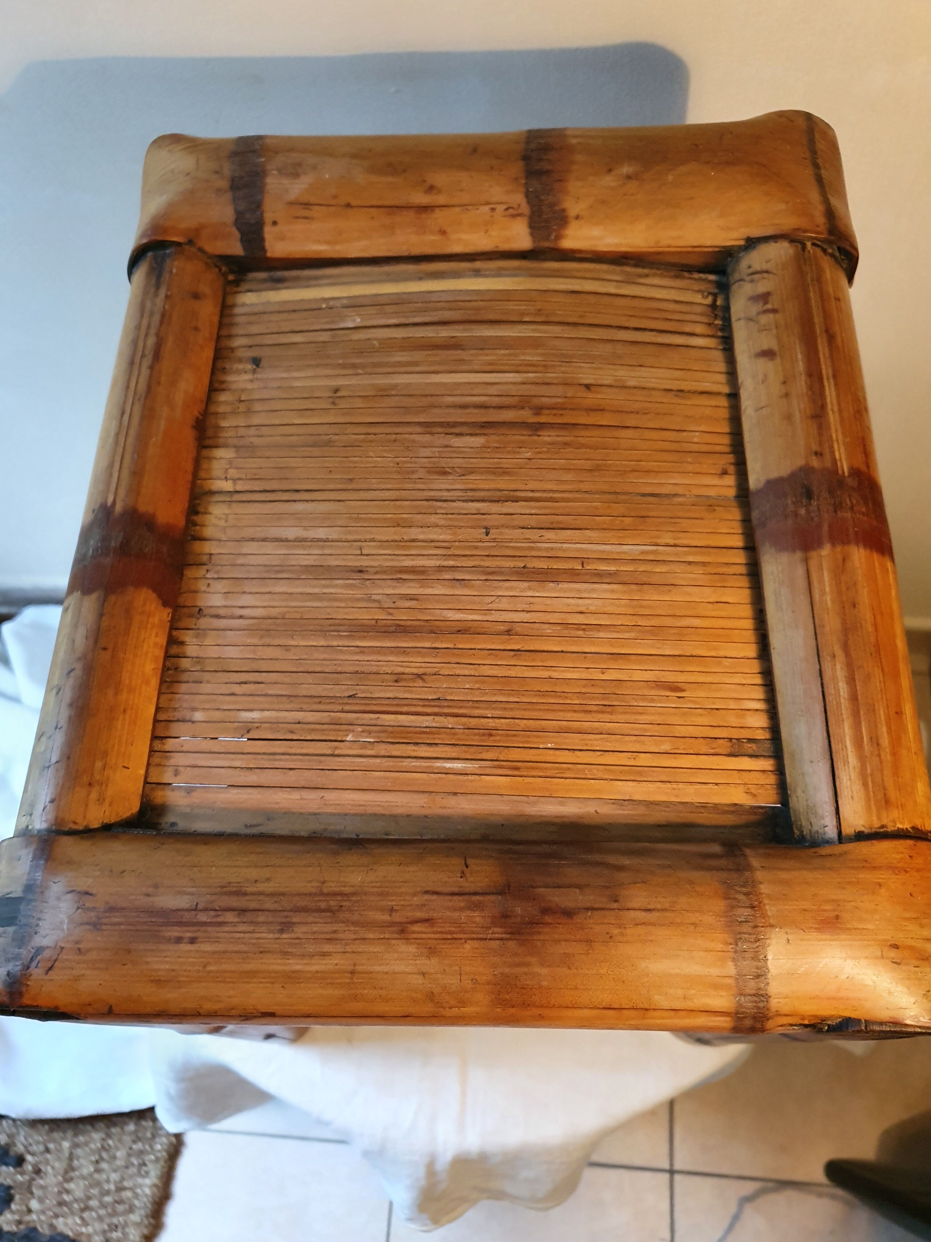 Bamboo side table