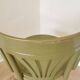 Vintage Thonet Style Bentwood Swivel Chair - Olive Green Retro Armchair