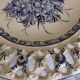PORTUGUESE PORCELAIN / HAND-PAINTED BOWL AND FOOTED DISH
